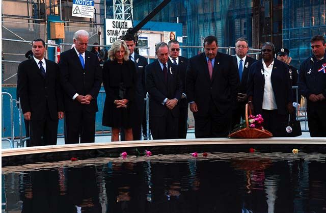Governor Paterson, Vice President Biden, Dr. Biden, Mayor Bloomberg, and Governor Christie